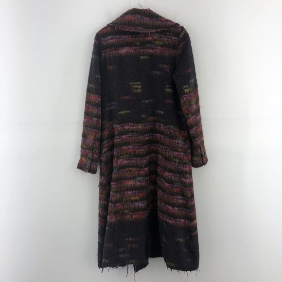Free People Small Every Minute Wool Maxi Coat Black Trench Duster maxi - Picture 10 of 10